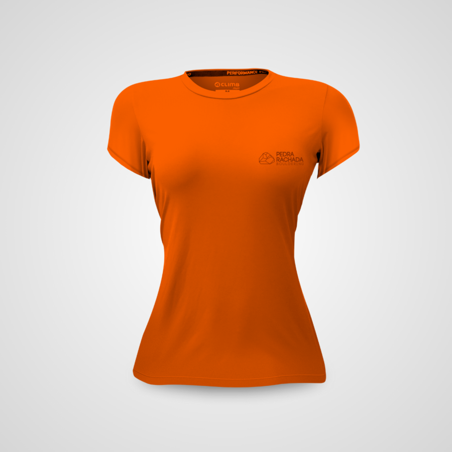 OUTLET - Camiseta Dry Confort Pedra Rachada Feminino Laranja 2024