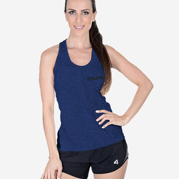 OUTLET - Regata Dry Confort 4climb Atleta Feminino Azul Mescla