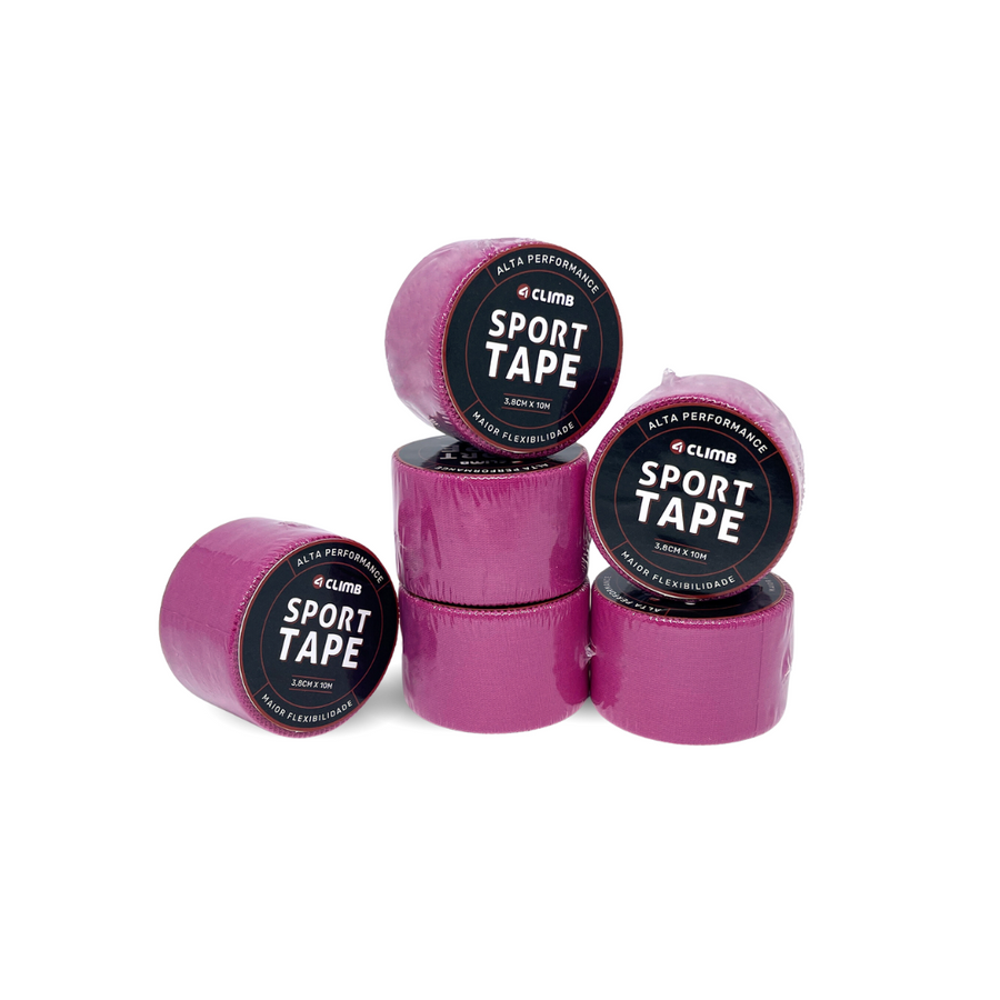 Kit 6 und. Esparadrapo Esportivo SPORT TAPE 4climb Rosa Escuro